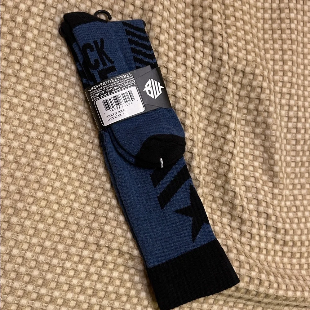 Breedwell Cockpit Black & Navy Socks
